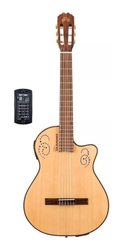 Guitarra Electro Criolla La Alpujarra 300kec 1/2 Caja Eq Nat