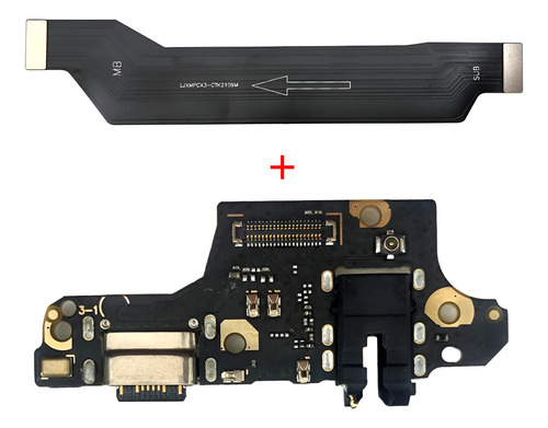 Placa De Carga Sub + Cabo Flat Flex Para Poco X3 / X3 Pro