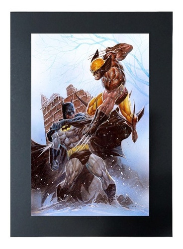 Cuadro De Wolverine Vs Batman