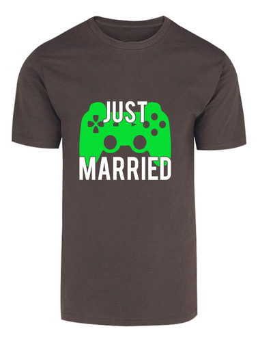 Playera Gamer Hombre Moda Just Married