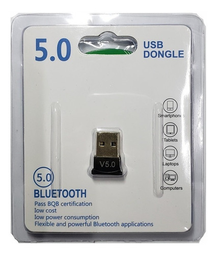 Imagen 1 de 3 de Mini Bluetooth 5.0 Usb Dongle Veloz Transmisor