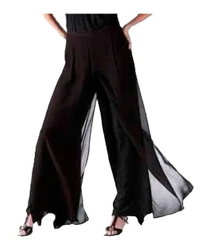 Palazzo Pantalon Gasa Fiesta Noche Mujer - Talles 5 Al 10 | Cuotas sin interés Palazzo Pantalon Gasa Fiesta Noche Mujer - Talles 5 Al 10 | Cuotas sin interés