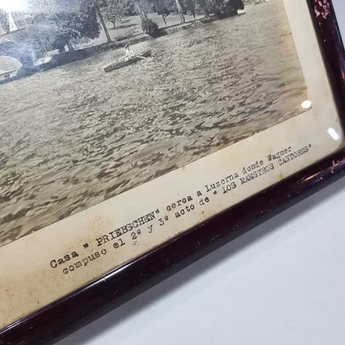 Antigua Foto Cuadro Casa Tribschen Wagner Lucerna Mag 62182 (Usado)