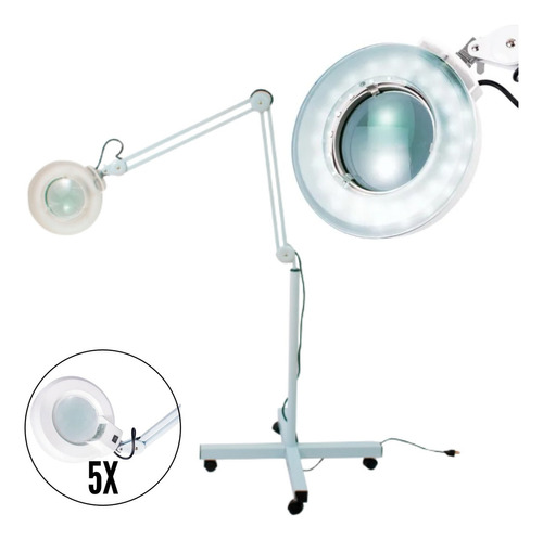 Lampara Pedestal C Lupa, Led. Spa, Tatto, Estética, Pestañas