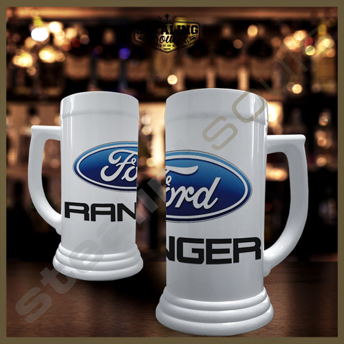 Chopp Plastico Cerveza | Ford #085 | Xr3 / Xr4 / V8 / Ghia / St / Rs / Futura / Sprint / Gt / Shelby / Birra / Mustang