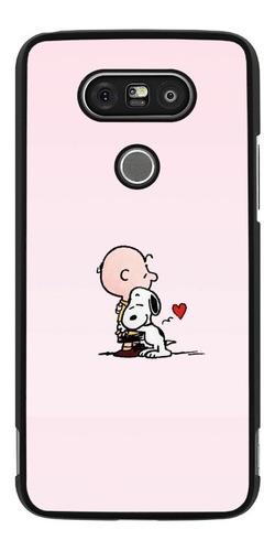 Fundas Protector Uso Rudo Para LG Snoopy Fondo Rosa Moda