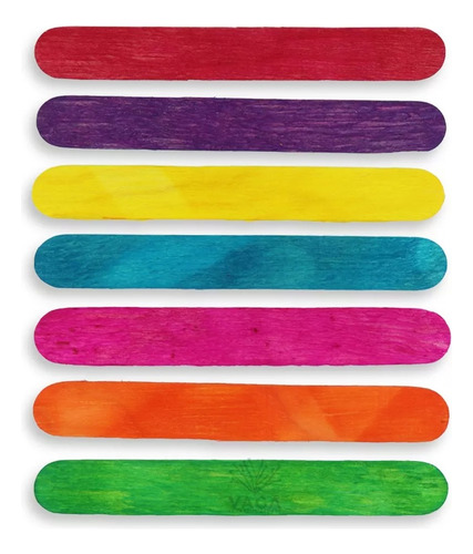 1 Kg De Abatelenguas Desechables Madera De Colores