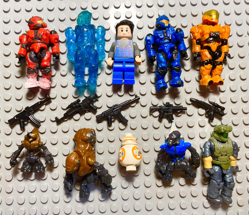 Megabloks Mega Construx Halo Lote Mix Figuras (68) 1 Halo (Usado)