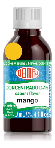 Concentrado Saborizante Sabor Mango D-15 Deiman 120 Ml.
