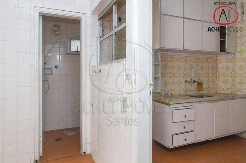Imagem 26 de 30 de Apartamento Com 2 Dormitórios, 2 Banheiros, Dependência Completa, 1 Vaga, À Venda, 90 M² Por R$ 460.000 - Ponta Da Praia - Santos/sp - Ap10926