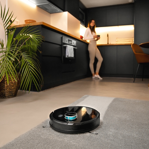 Cecotec Robot Aspirador Conga Eternal Max Titanium, Láser Color Negro