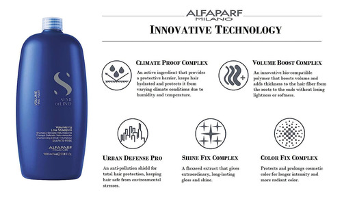 Shampoo De Volume Alfaparf Milano Semi Di Lino Para Cabelos