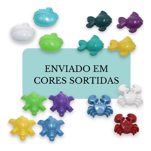 Kit Baldinho De Praia/ Brinquedos De Praia 8 Peças Sortidas