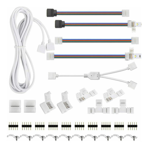 Kit De Cable De Extensión De 4 Pines Para Tira De Luces Led