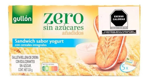 Galletas Sandwich Sabor Yogurt Sin Azúcar 220gr