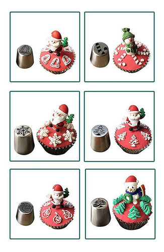 Juego De 23 Puntas De Tuberías Rusas Navideñas