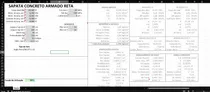 Comprar Planilha Dimensionamento Sapatas Concreto Armado