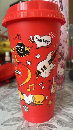 Starbucks Vaso Reusable San Valentin 710ml Mex2025 + Tarjeta