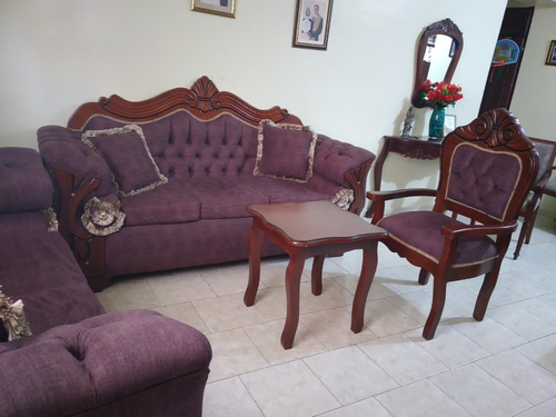 Imagen 3 de 4 de Especial De Juego De Mueble De Sala En Caoba.