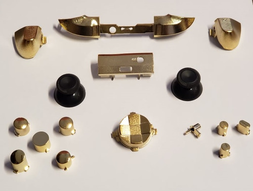 Kit Botão Rb Lb Dourado Compatível Com Controles Xbox Series