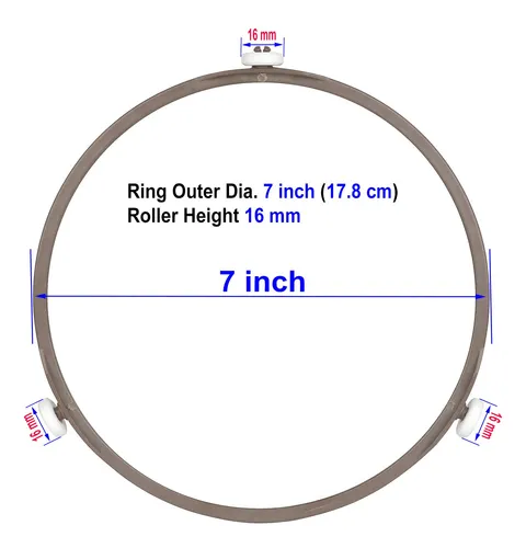 Jolaxy Anillo Giratorio Para Microondas De 7 Pulgadas Con Ro