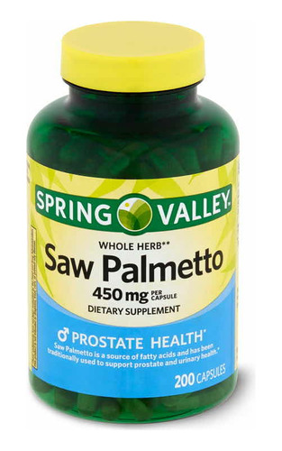 Spring Valley | Saw Palmetto I 450mg I 200 |capsulas I Usa