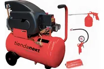 Comprar Compresor De Aire Portatil 25lts 2hp 115psi + Kit Aire 3 Pzs