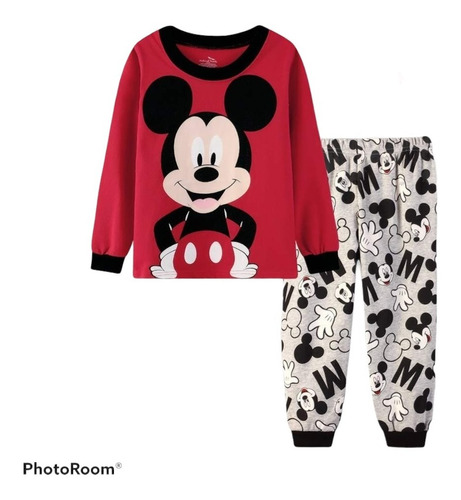 Pijama Mickey Mouse Manga Larga. 