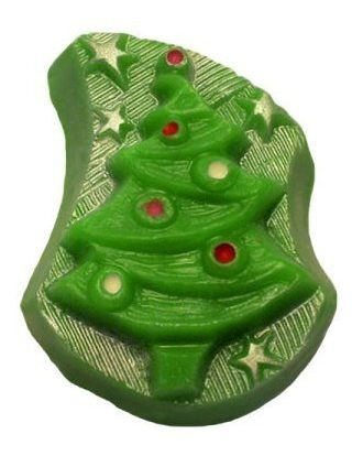 Molde Forma Silicone Arvore De Natal C/ Estrelas