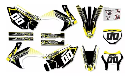 Kit Adesivo Moto Cross Trilha Crf 230 0,20mm Biker Lm272