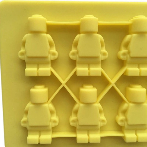 Forma De Silicone Robô Bonequinhos Blocos Personagem