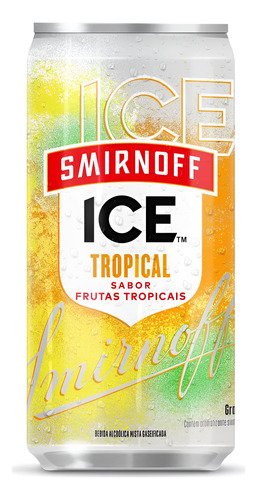 Bebida Alcoólica Mista Smirnoff Tropical 24 Latas Com 269ml