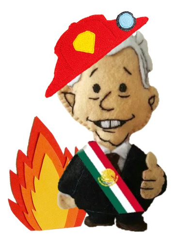 Amlito Amlo Andrés Manuel López Obrador Presidente Méx 15cm