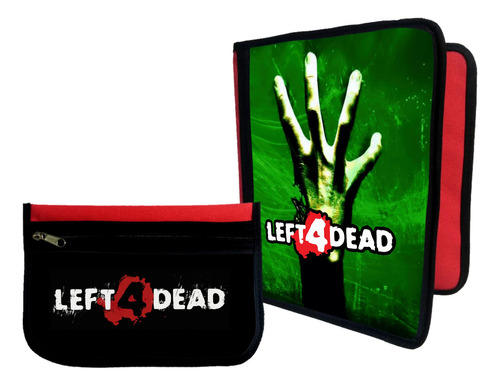 Combo Carpeta + Cartuchera Left 4 Dead #411