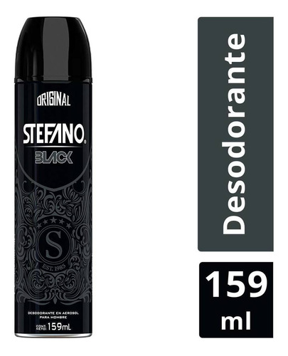 Desodorante En Aerosol Stefano Black 159ml