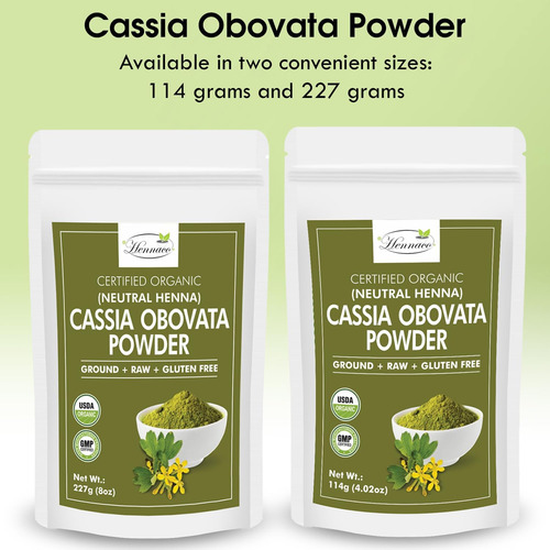 Hennaco Polvo Orgánico De Cassia Obovata | Polvo De Henna Ne