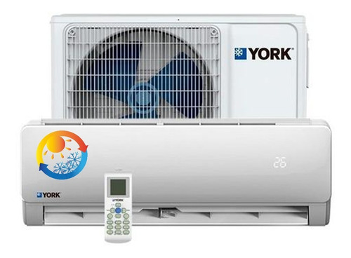 Minisplit York 1 Ton Frio Calor 110v Aire Acondicionado Conv