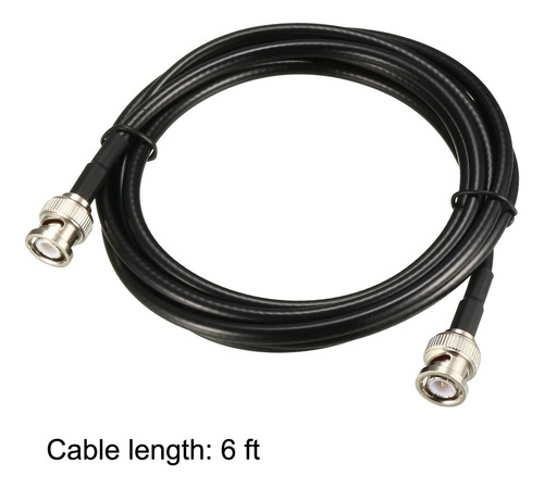 Cable Coaxial Rg58 Bnc Macho A Bnc Macho 50 Ohmios 6 Pies 2