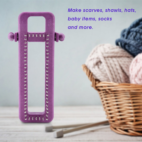Sock Loom - Kit De Tabla De Tejer Ajustable Para Bufanda Hec