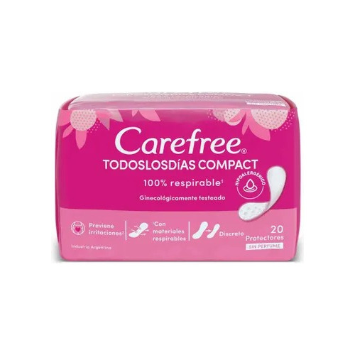 Carefree Protec Diarios Todos Los Dias Compact Hipo 20 U