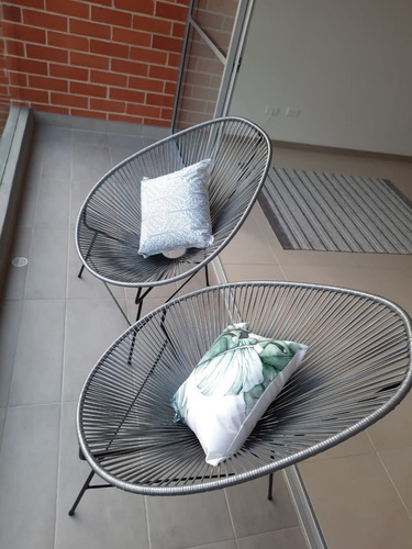 Imagen 2 de 3 de Silla Acapulco En Mimbre Plástico O Sintetico