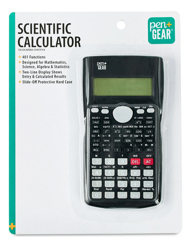 Calculadora Cientifica Escolar Pen+gear C/ 401 Funciones *sk Color Negro