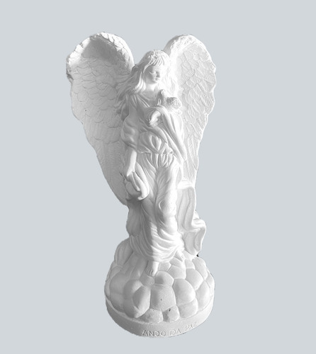 Estatua Gesso Cru Lilith 25cm Cm Artesanato Em Branco