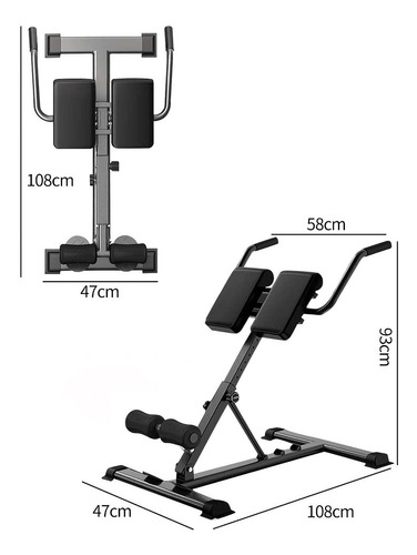 Silla Romana Ajustable Banco De Hiperextensión Trasera Banco