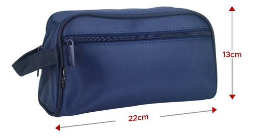 Necessaire Organizadora Unissex Acessórios Nylon Azul