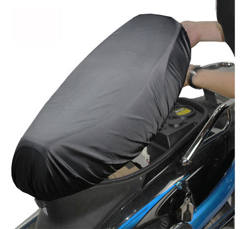 Funda De Asiento De Motocicleta Universal A Prueba Negro M