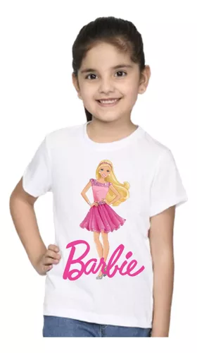 Camisa Barbie Aniversário, Camisa Barbie Menina Juvenil, Camisa Barbie  Menina Juvenil