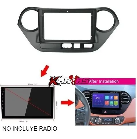 Bisel Radio Pantalla Hyundai I10 2014 - 2018 9pul Karvas