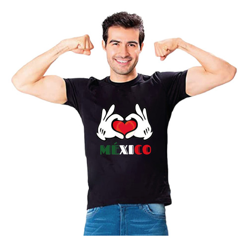 Playera Mexicana Te Amor México 15 De Sep Fiesta Patria M51