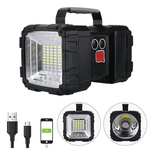 Aehoy Linterna Led De Largo Alcance 40w Reflector 10000 Ma.